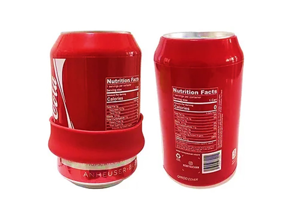 Funda Silicon Cubre Latas Oculta Cerveza Y Bebidas 355ml