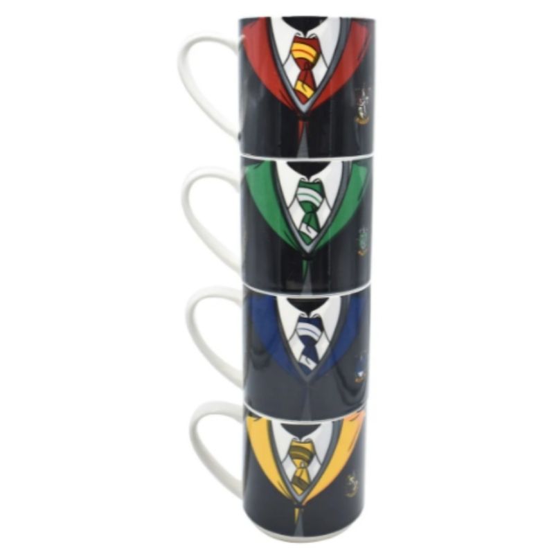 Fun Kids 1754-42 Set De Tazas Café Harry Potter Hogwarts Apilables 330ml Porcelana
