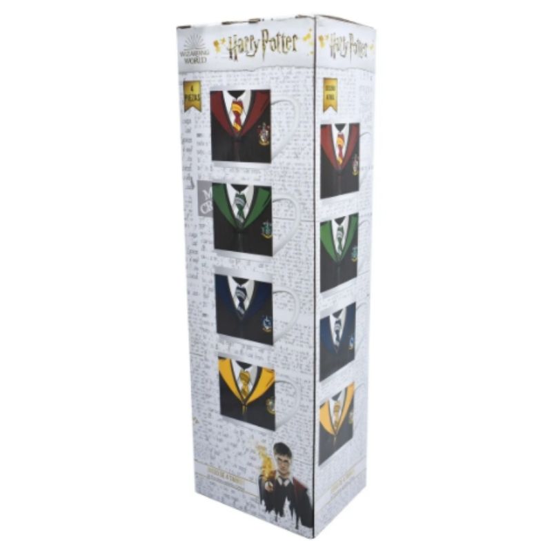 Fun Kids 1754-42 Set De Tazas Café Harry Potter Hogwarts Apilables 330ml Porcelana