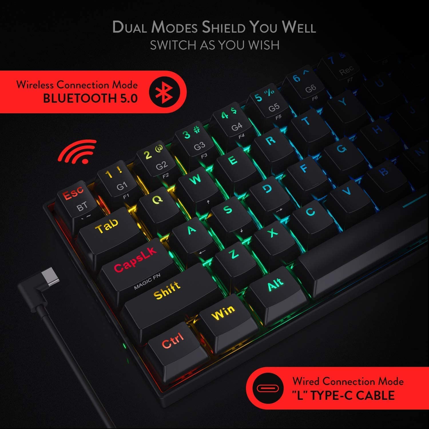 Teclado Redragon Draconic K530