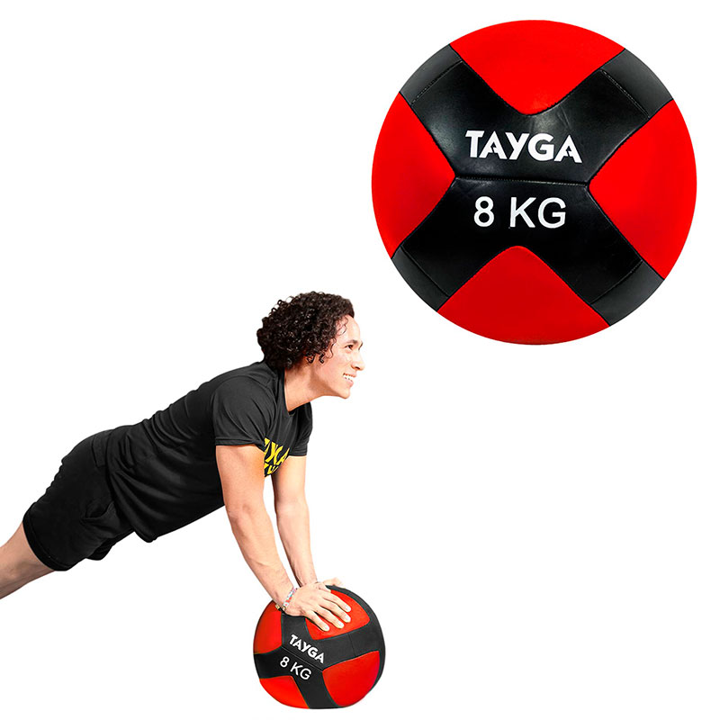 Tayga Pelota Medicinal Medicine Ball Superficie Suave 8 kg