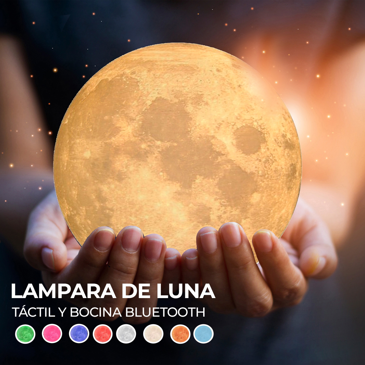 Lámpara Lunar Bocina Bluetooth Tuche DOSYU 8 Colores
