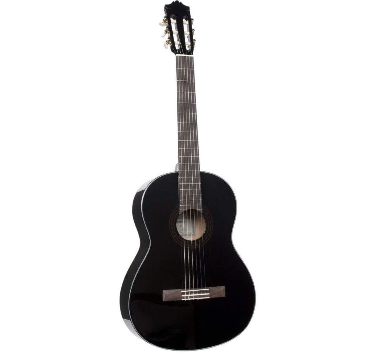 Paquete de Guitarra Acustica Yamaha C40 Negra con Funda, Atril, Afinador