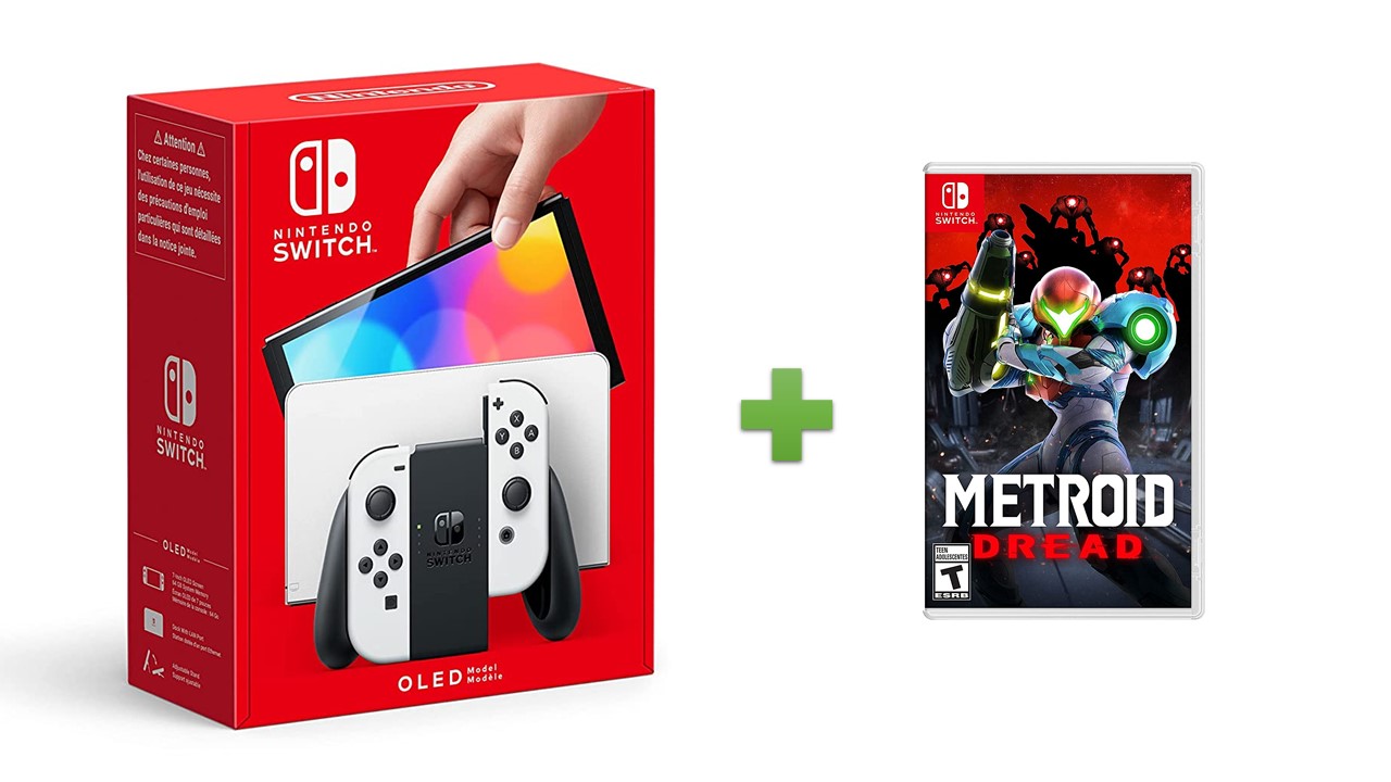 Bundle Consola Nintendo Swicth OLED Blanco +  Metroid Dread