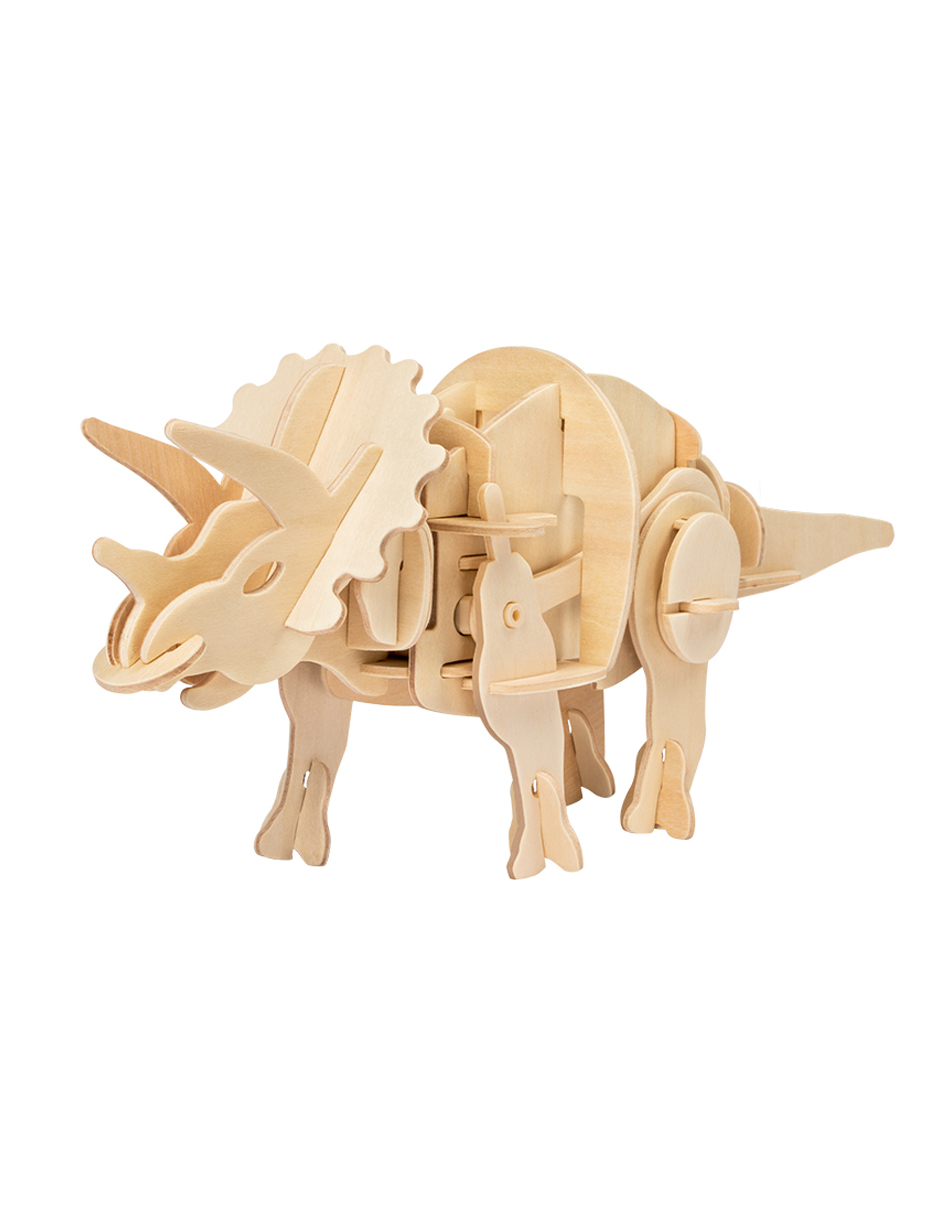 Juguete Educativo Robotime Dinosaurio Mini Triceratops 3d D430