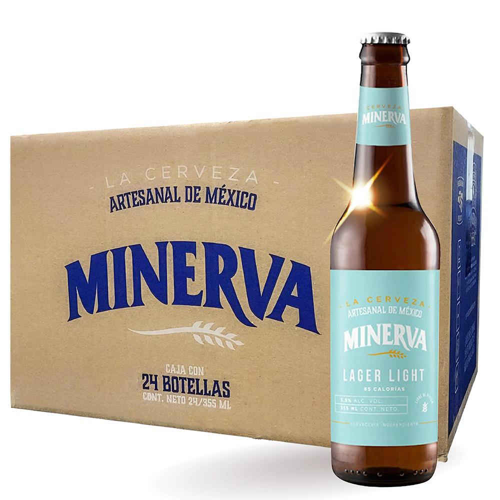 Caja Cerveza Artesanal Minerva Light Lager 355ml