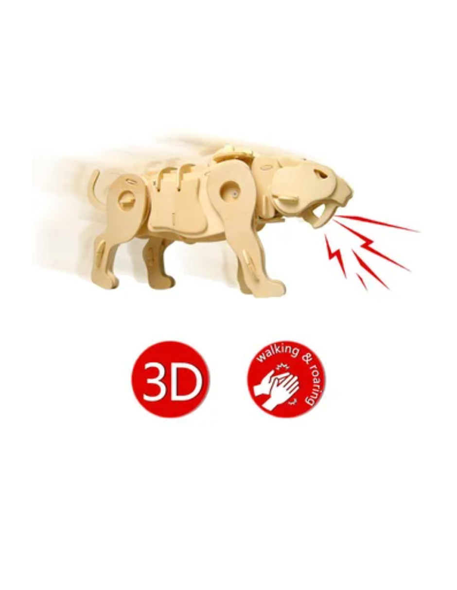 Juguete Educativo Robotime Tigre Dientes de Sable A410