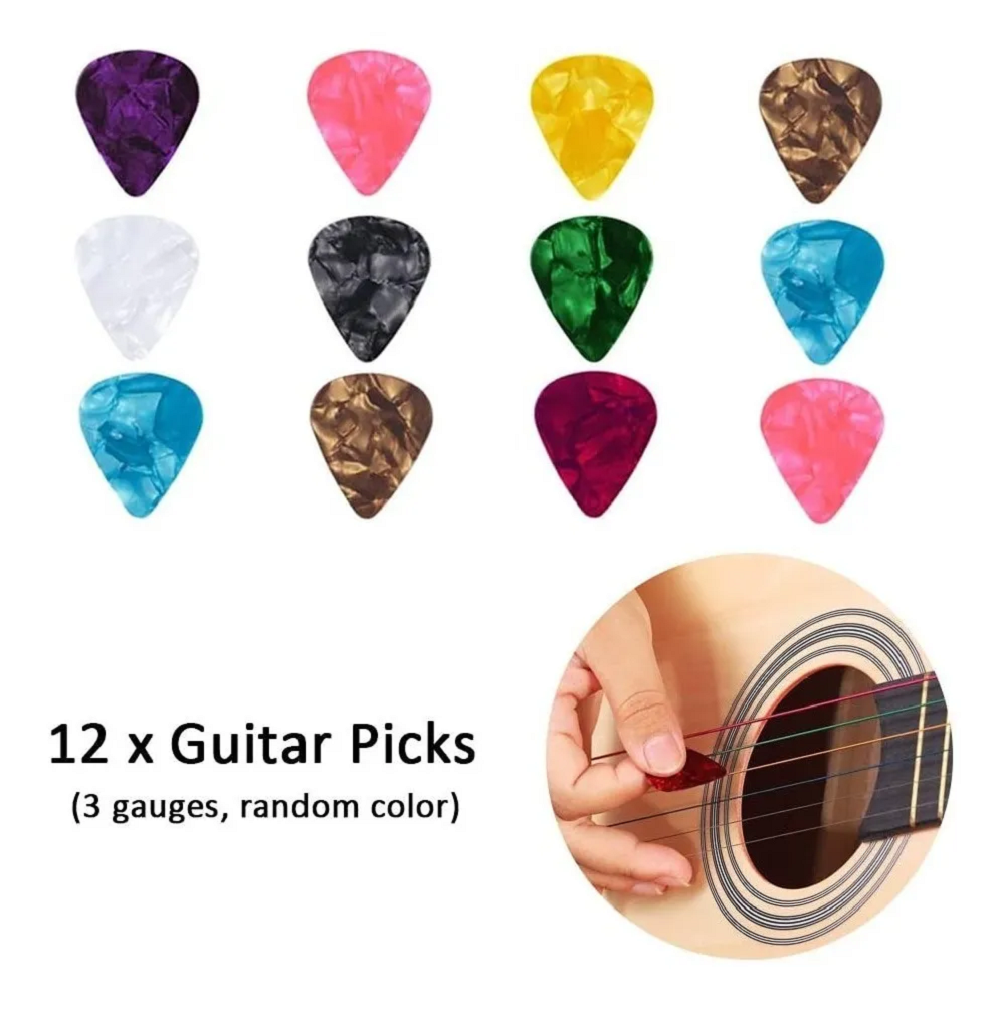 Kit De Accesorios Para Guitarra Acustica Cuerdas 48 Unidades