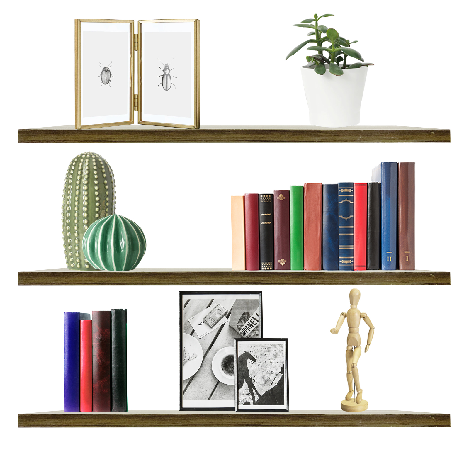 Set de 3 Repisas Flotantes para Pared 48x14.5cm - Onstore