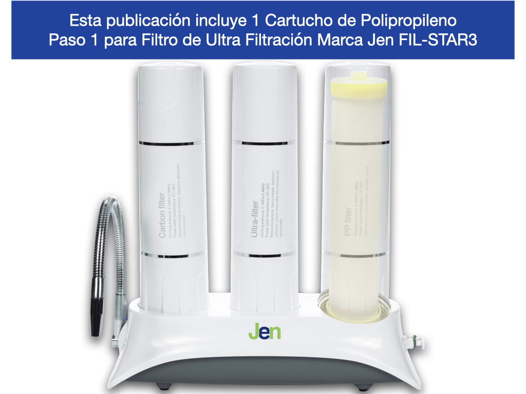 Cartucho de Polipropileno Paso 1 Filtro Ultra Filtración Jen