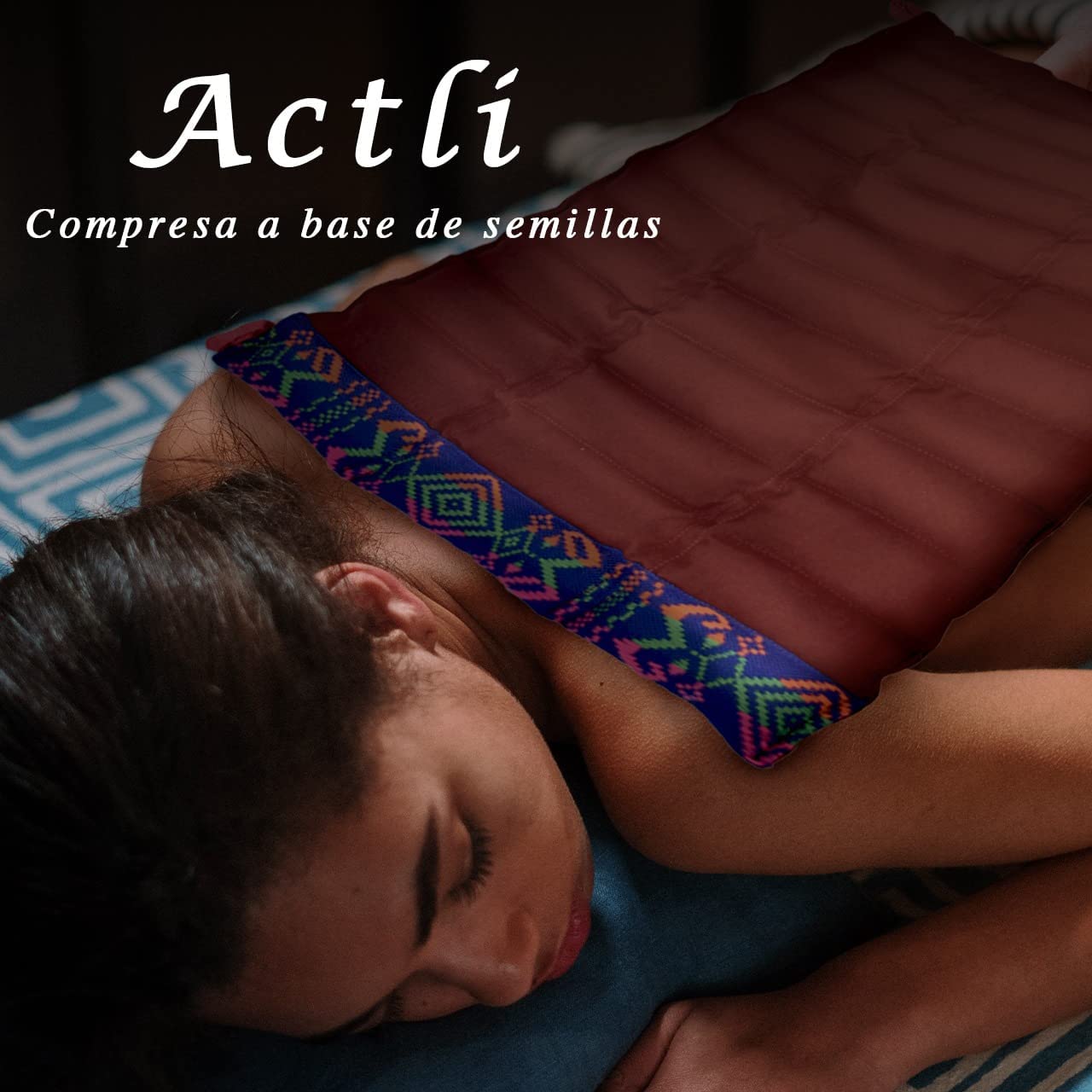 Compresa Termica  Grande de  Semillas terapeutico, masajes, relajacion, alivio, calma, yoga, reiki, meditacion, calentador, hierbas, columna, cervix, lumbar, mano, rodilla, muslos, musculos,