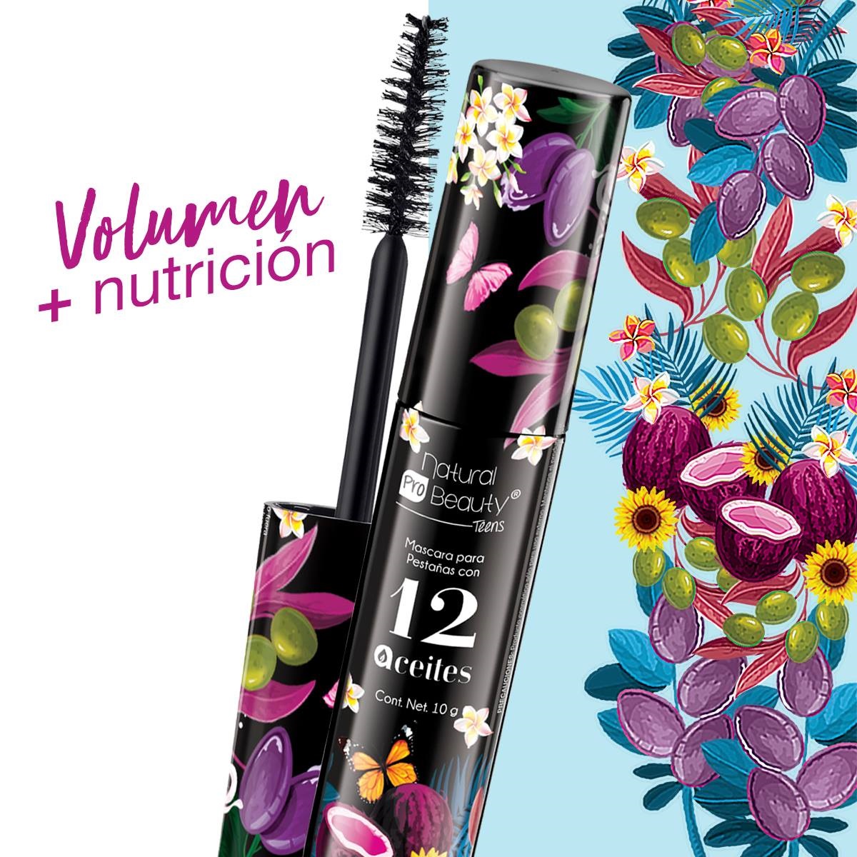 Mascara Para Pestañas Con 12 Aceites Arabela