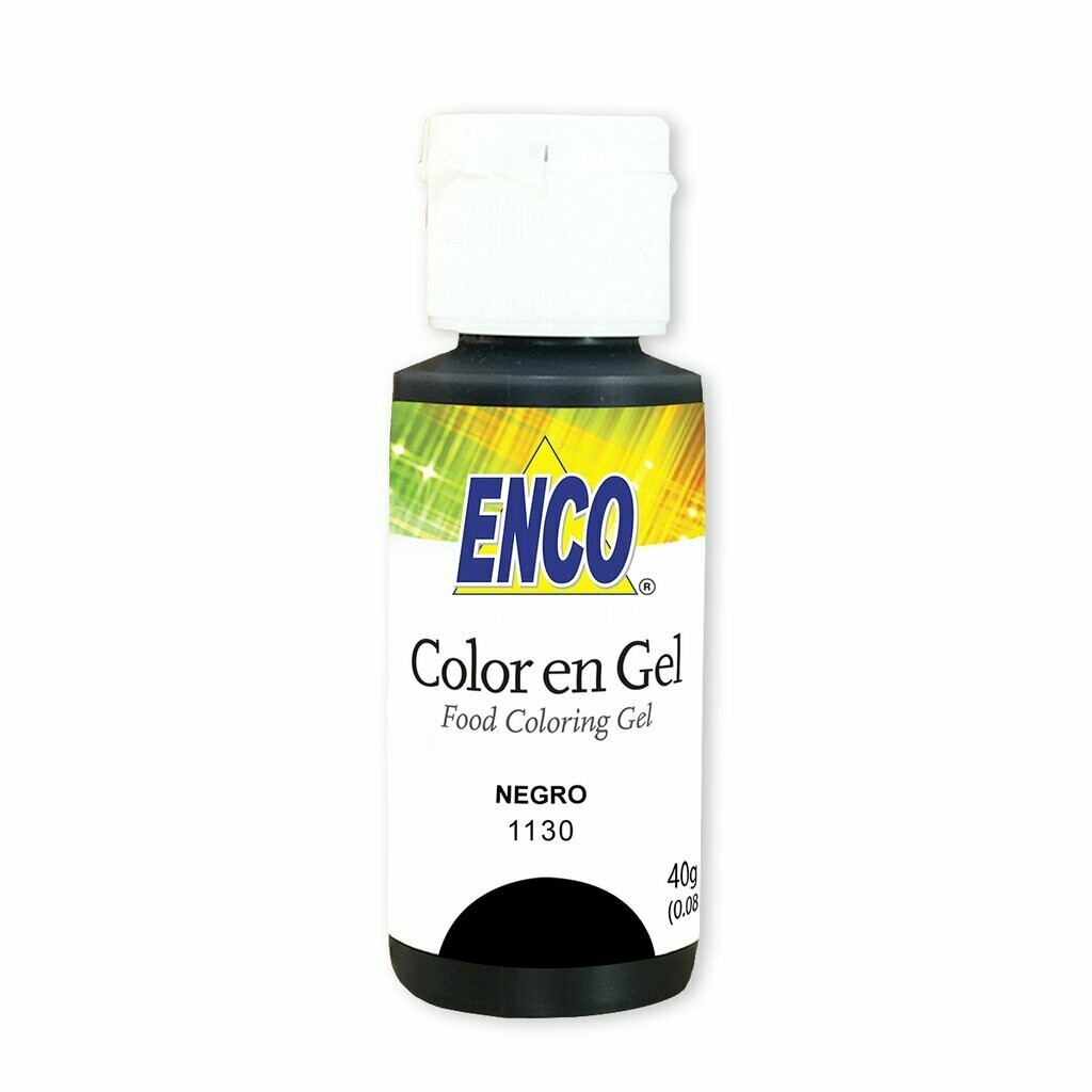 Color Gel Negro Enco Comestible Repostería Enco 1130
