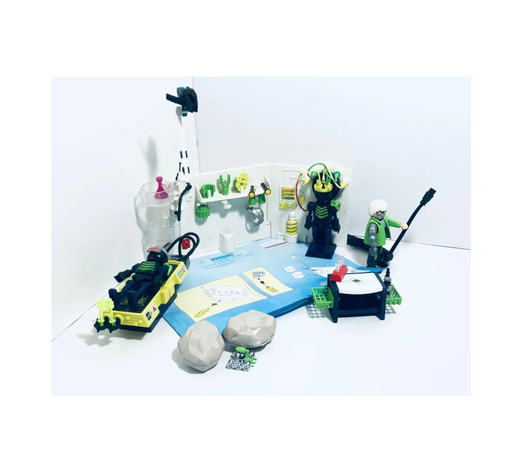 Playmobil 4880 Top Agents Laboratorio Gangster con Linterna