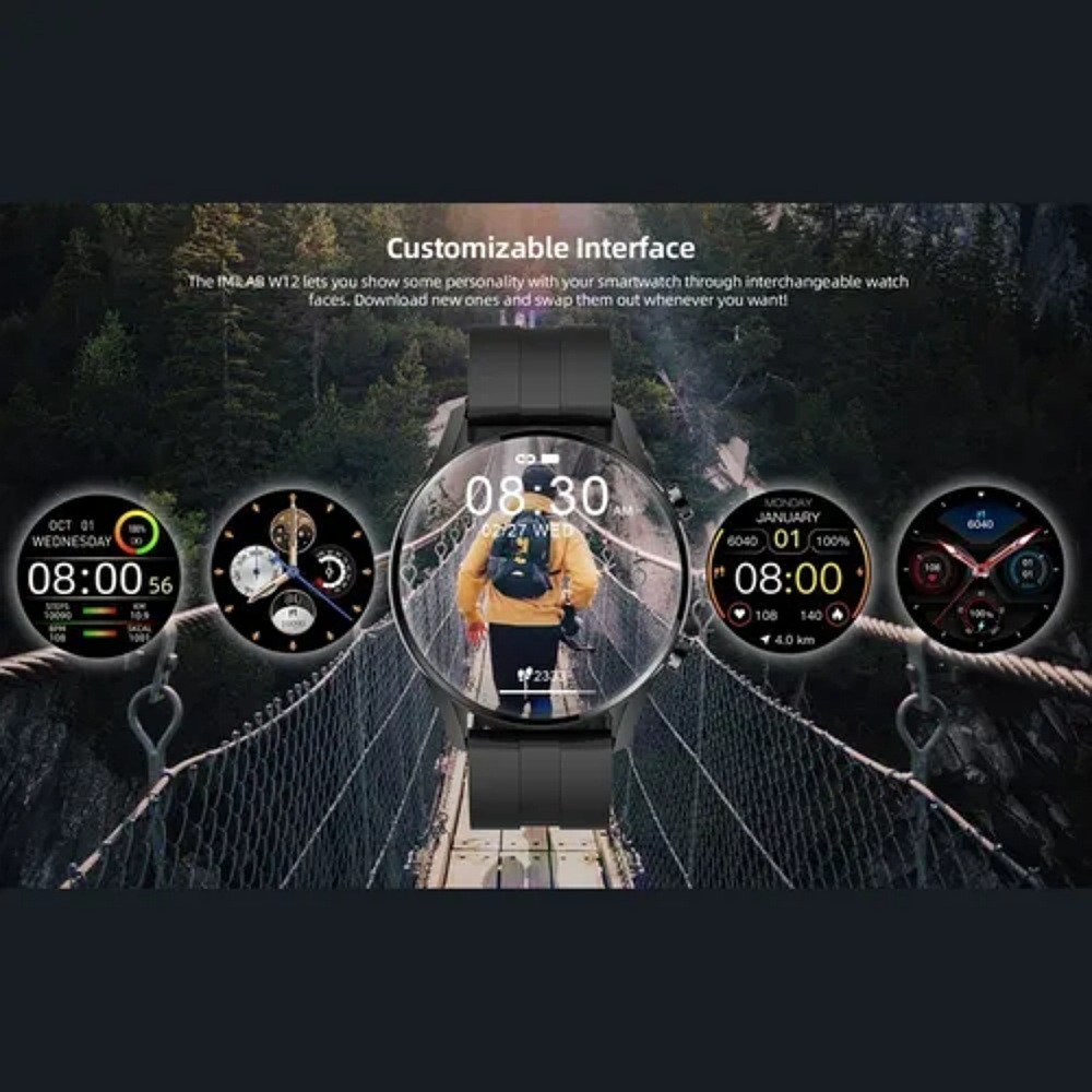 Imilab W12 Reloj Inteligente Bluetooth 1.32'' Pantalla 3d Hd