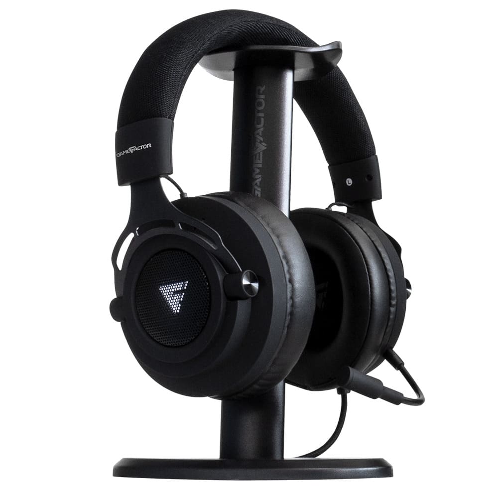 Audífonos Gamer de Diadema, Micrófono Abatible, Game Factor HSG601, incluye Amplificador y Soporte