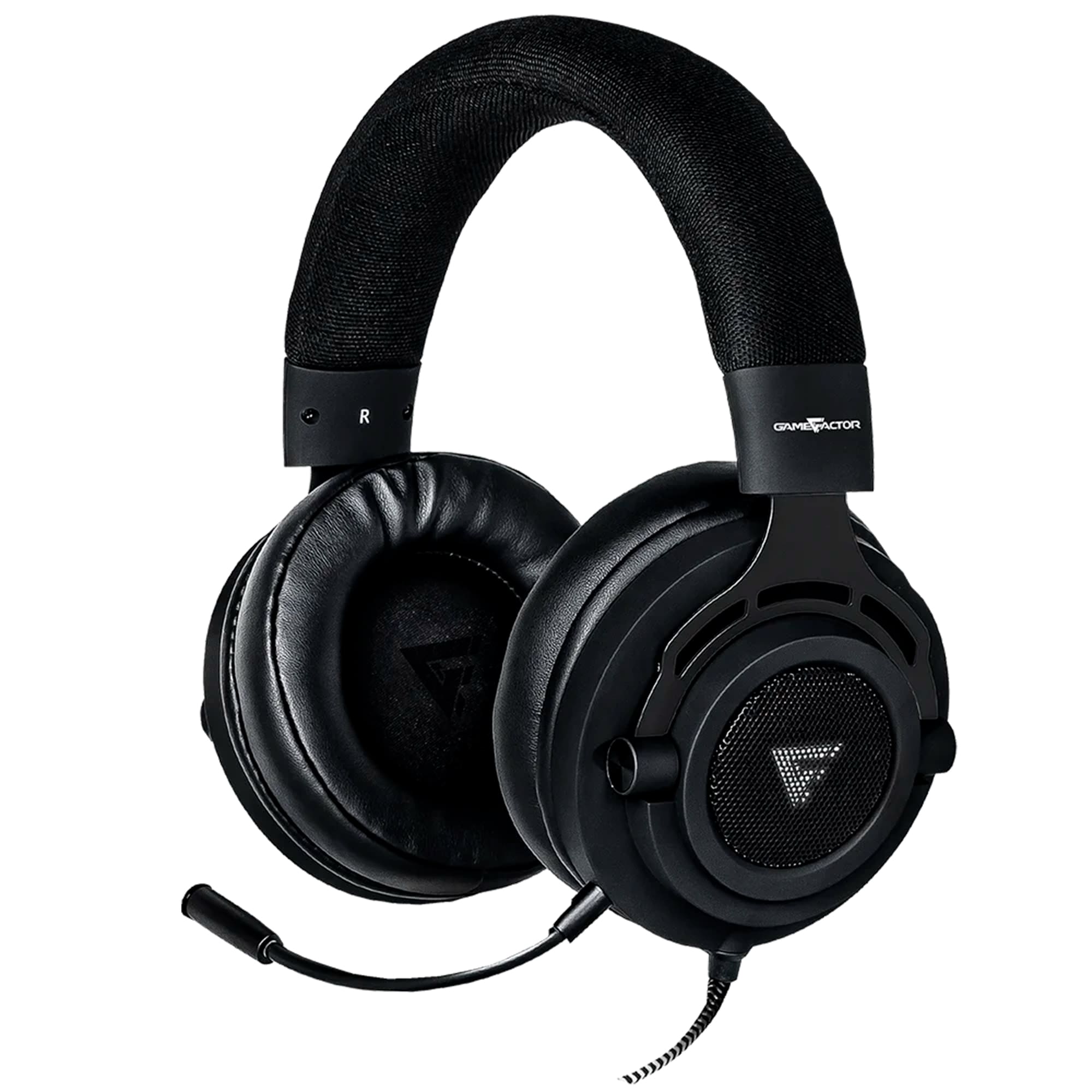 Audífonos Gamer de Diadema, Micrófono Abatible, Game Factor HSG601, incluye Amplificador y Soporte