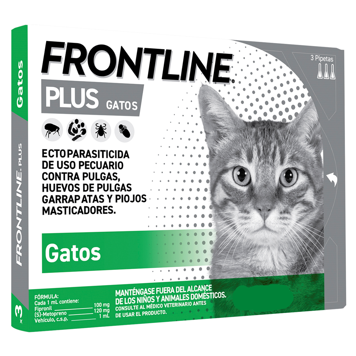 Frontline Plus Para Gato 3 Pipetas