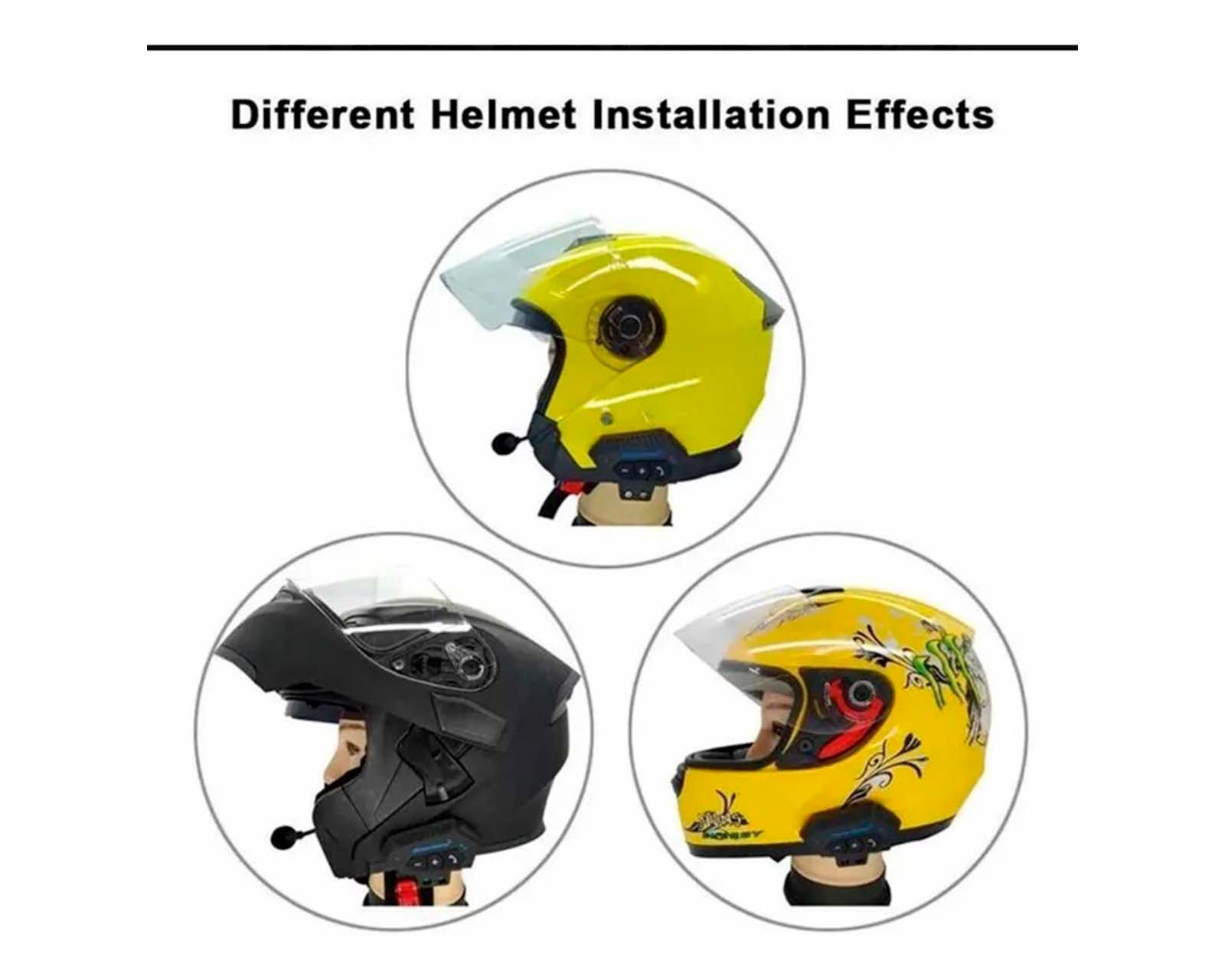 Auriculares Bt-12 Con Bluetooth Para Casco De Moto