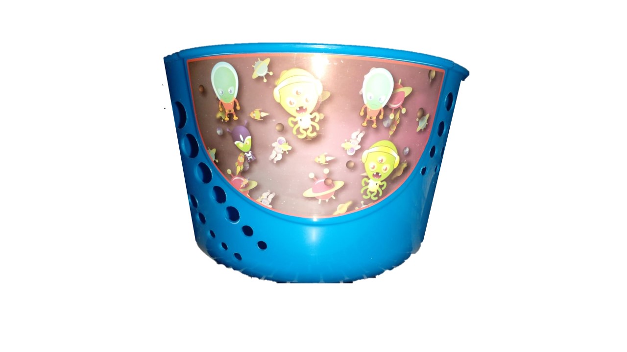 Canastilla De Plastico Color Azul Para Bicicleta R-12