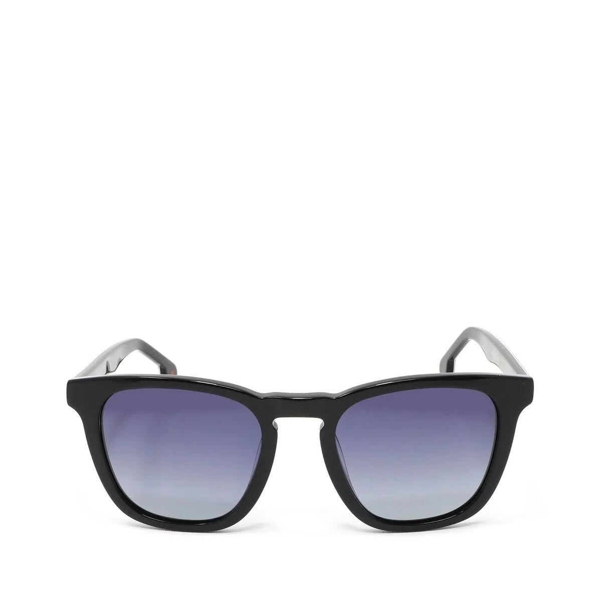 Lentes Cuadrados Estampado Floral En Varilla Color Negro