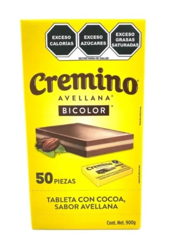 Chocolate Cremino Bicolor Caja con 50 piezas
