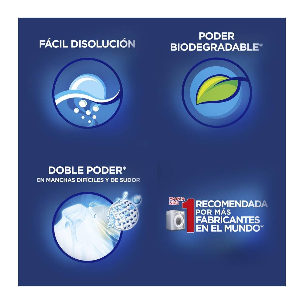 Detergente en Polvo Ariel Doble Poder 8 kg