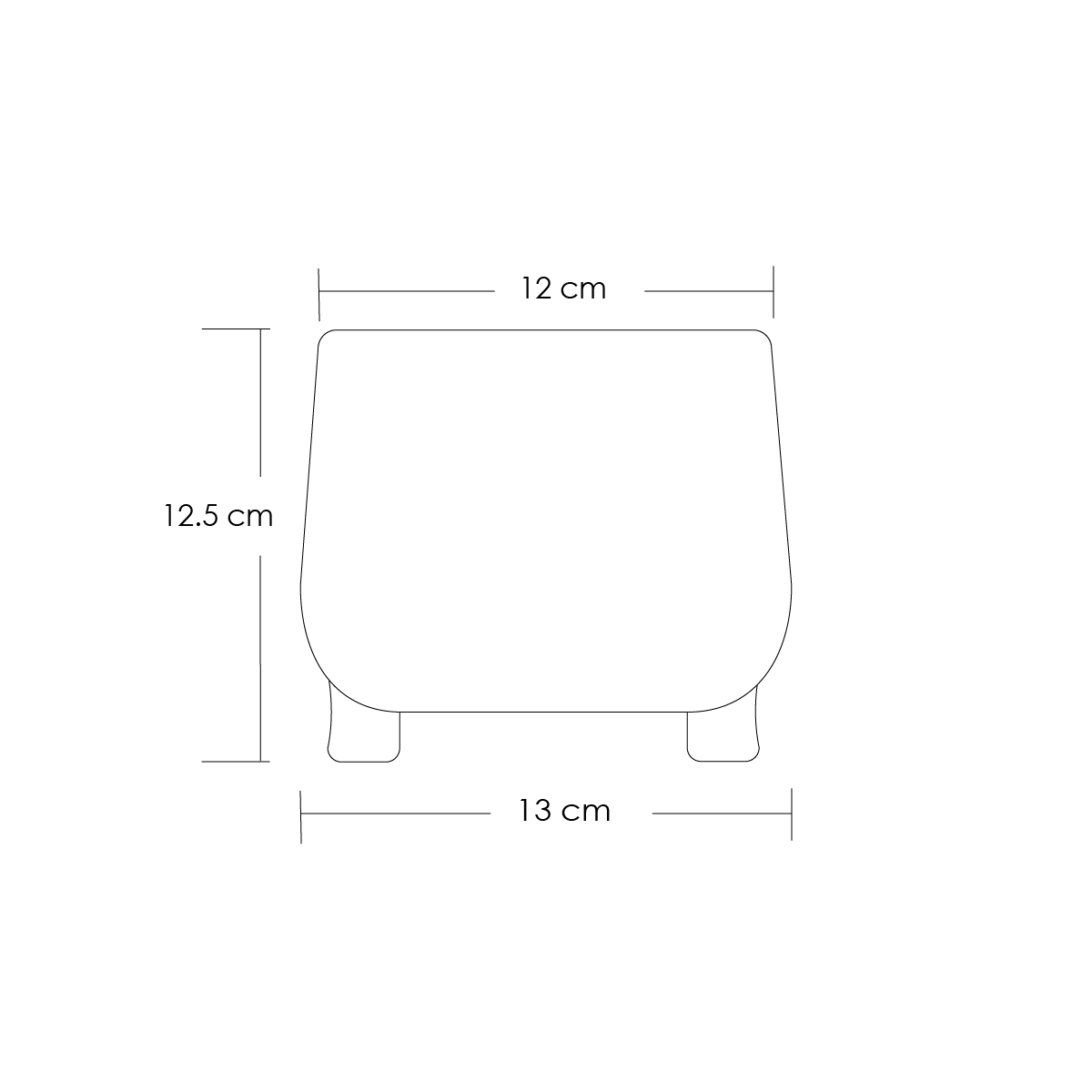 Macetero diseño craquelado maceta redonda interior/exterior (Verde)