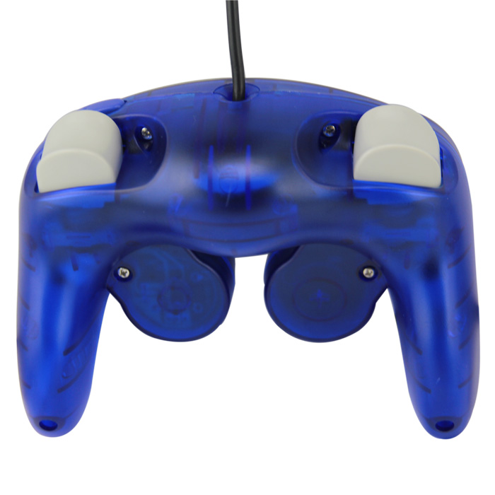Control Genérico Compatible Para Gamecube Alámbrico Transparente Azul