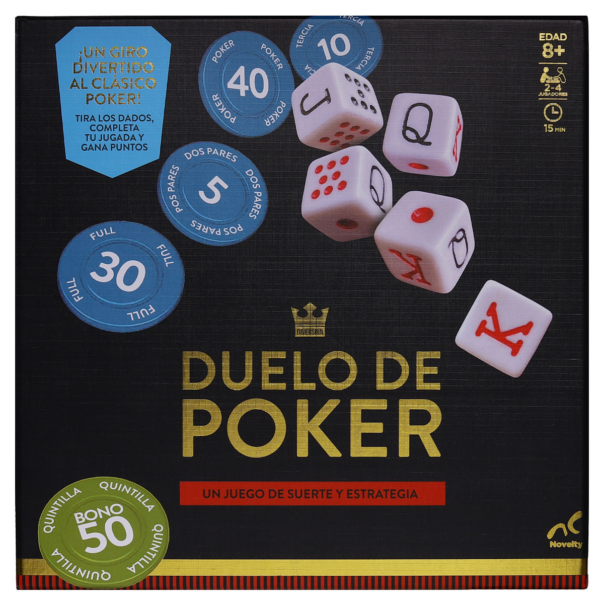 Juego de Mesa Duelo de Póker - Novelty