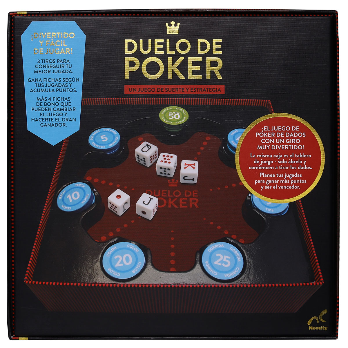 Juego de Mesa Duelo de Póker - Novelty