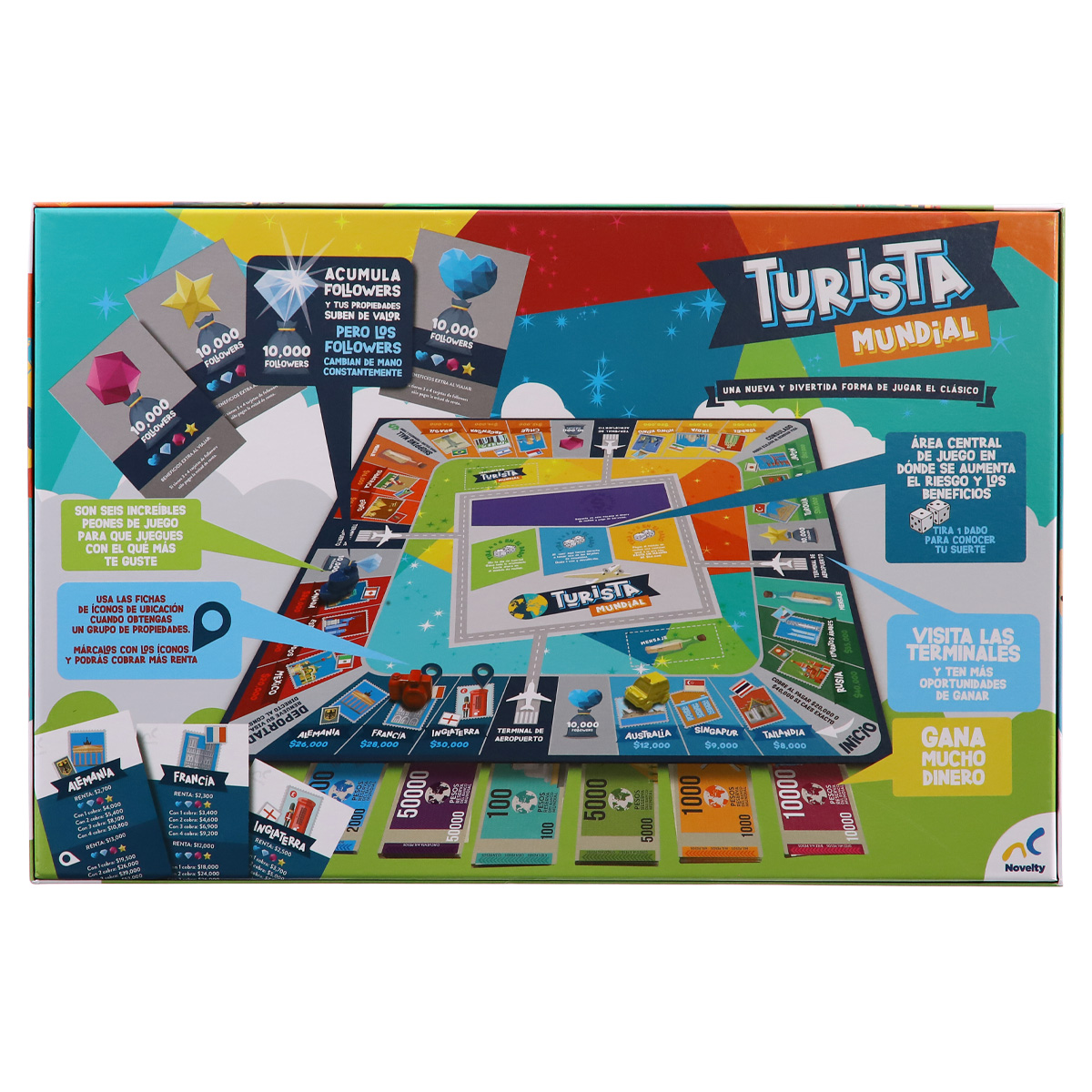 Juego de Mesa Turista Mundial Novelty