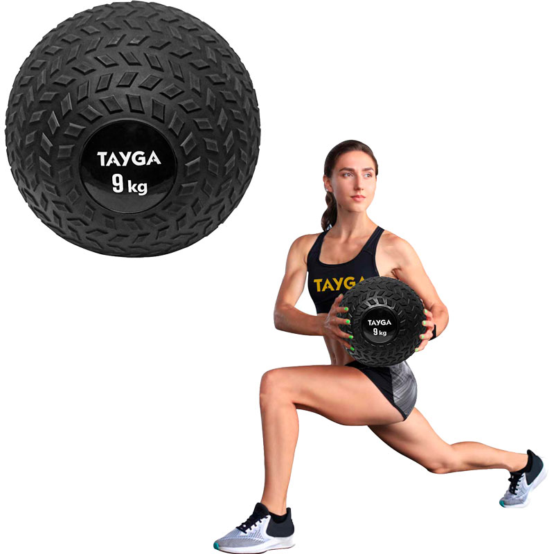 Tayga Slam Ball 9 kg Pelota Balón de Azote Entrenamiento