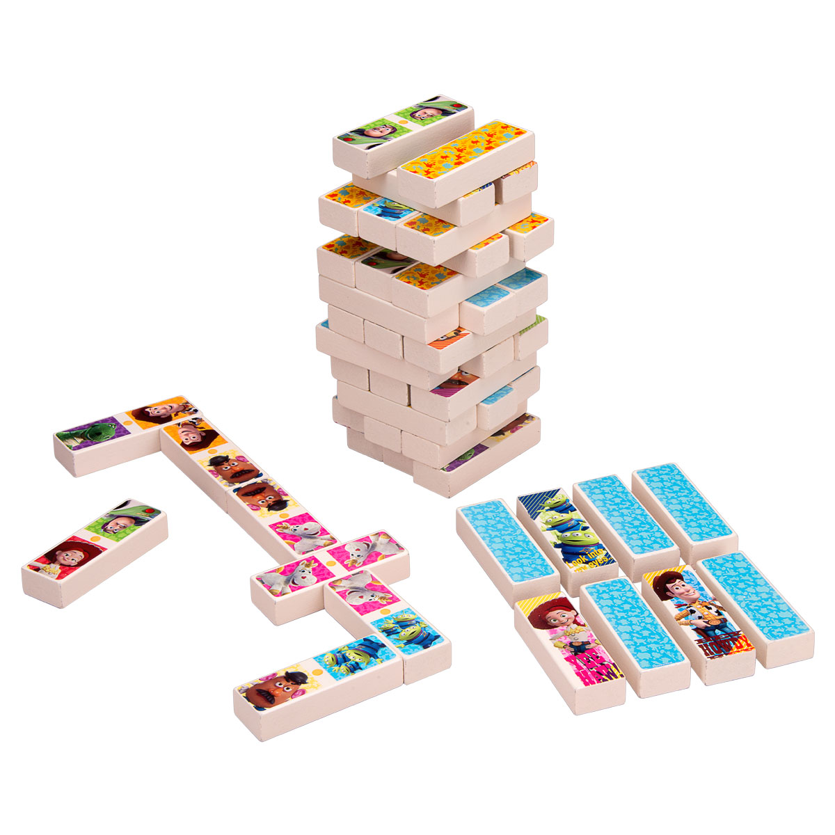 Juego de Mesa para Niños Torre de Madera 3 en 1 Toy Story