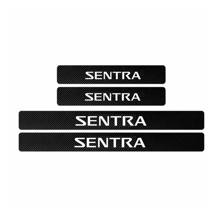 Sticker Sentra Protector De Estribos Fibra De Carbon