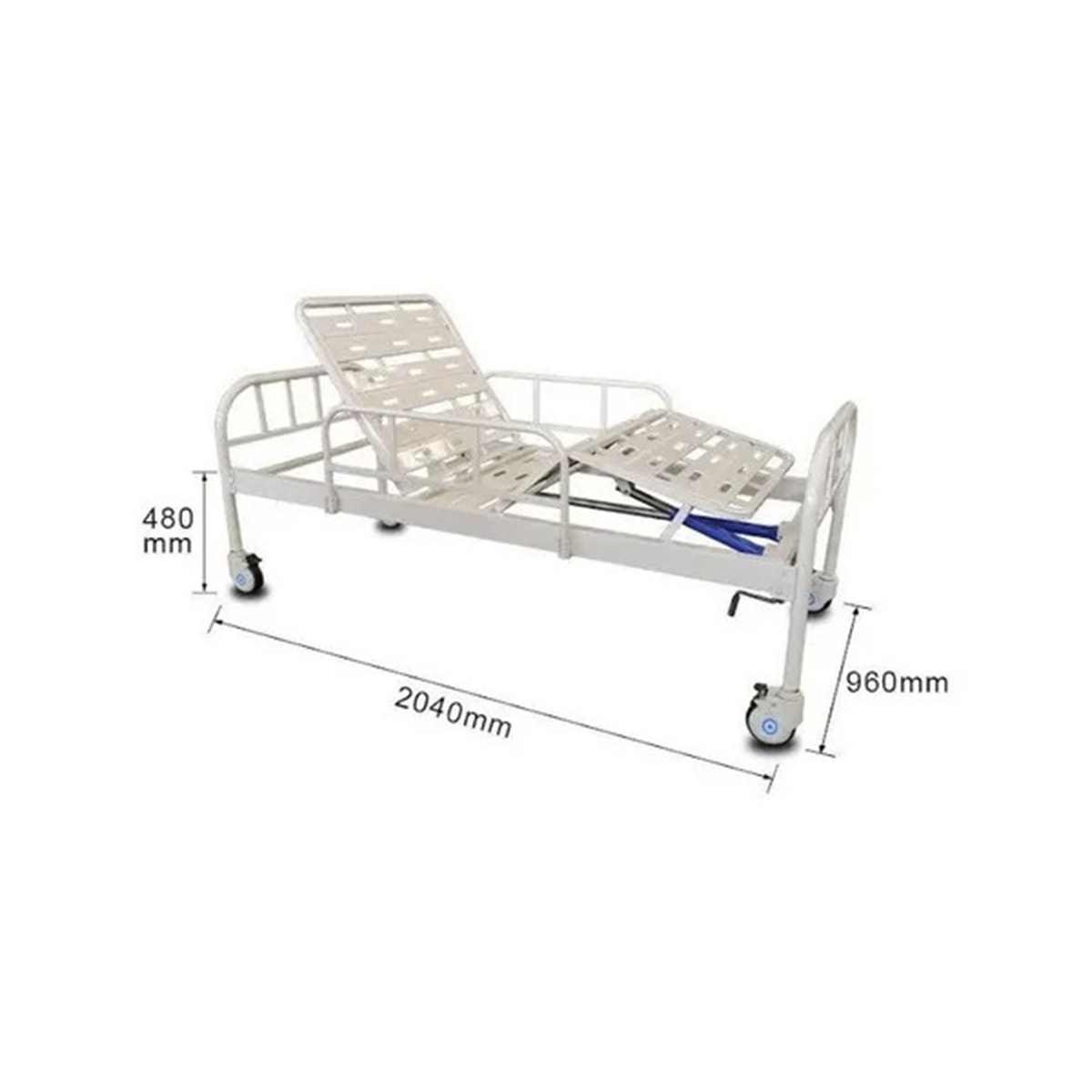 Cama Hospitalaria Con Barandales Y Colchón