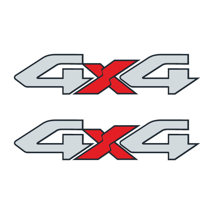 Sticker 4X4 Triton Mitsubishi L200 Para Costados De Batea Pick Up