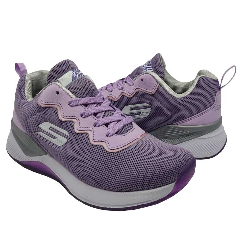 Tenis Spook 930 Lila Blanco Mujer Suela Gel Running Correr