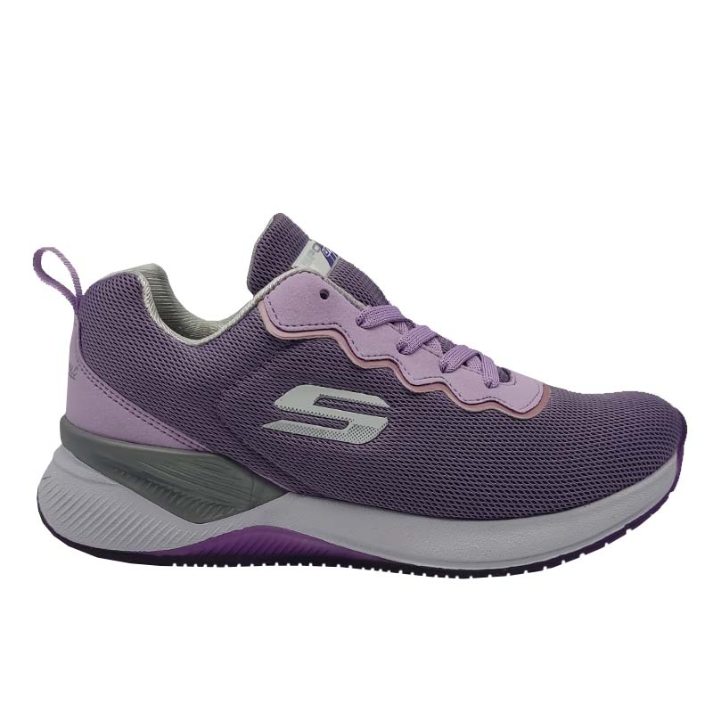Tenis Spook 930 Lila Blanco Mujer Suela Gel Running Correr