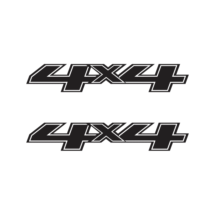 Sticker 4X4 Silverado Para Costados De Batea Pick Up 2014 a 2018
