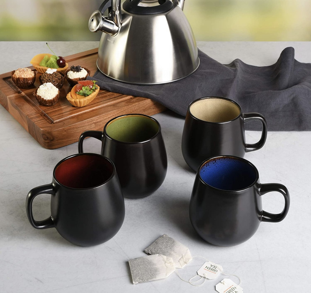 Tazas Gibson Elite Soho 21 Oz 621 ML. 4 Pzas. Grandes Hermosas