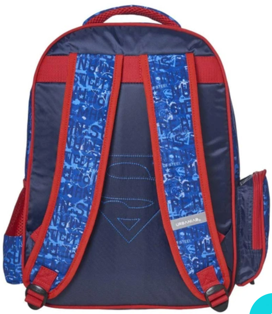 Mochila  Superman  Logo Primaria Original Justice League SP00238MB