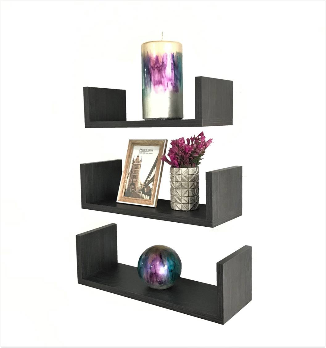 3 Repisas Flotantes Minimalistas Melamina Vintage 30, 40, 50 x 15 U