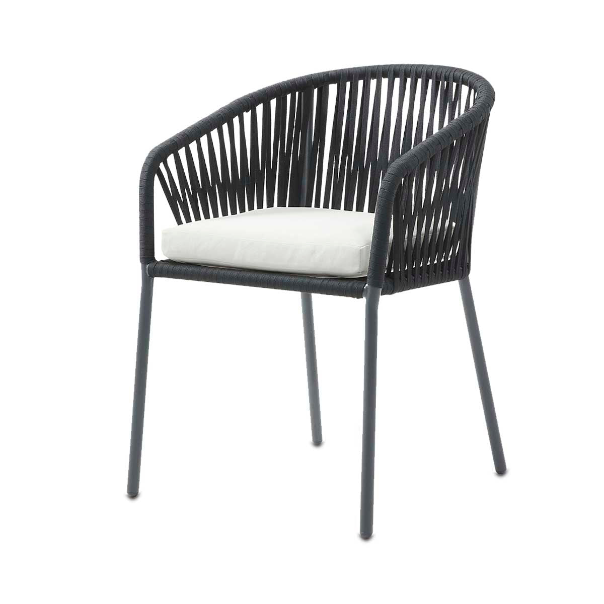 Silla para exterior Mison Negro - Kessa