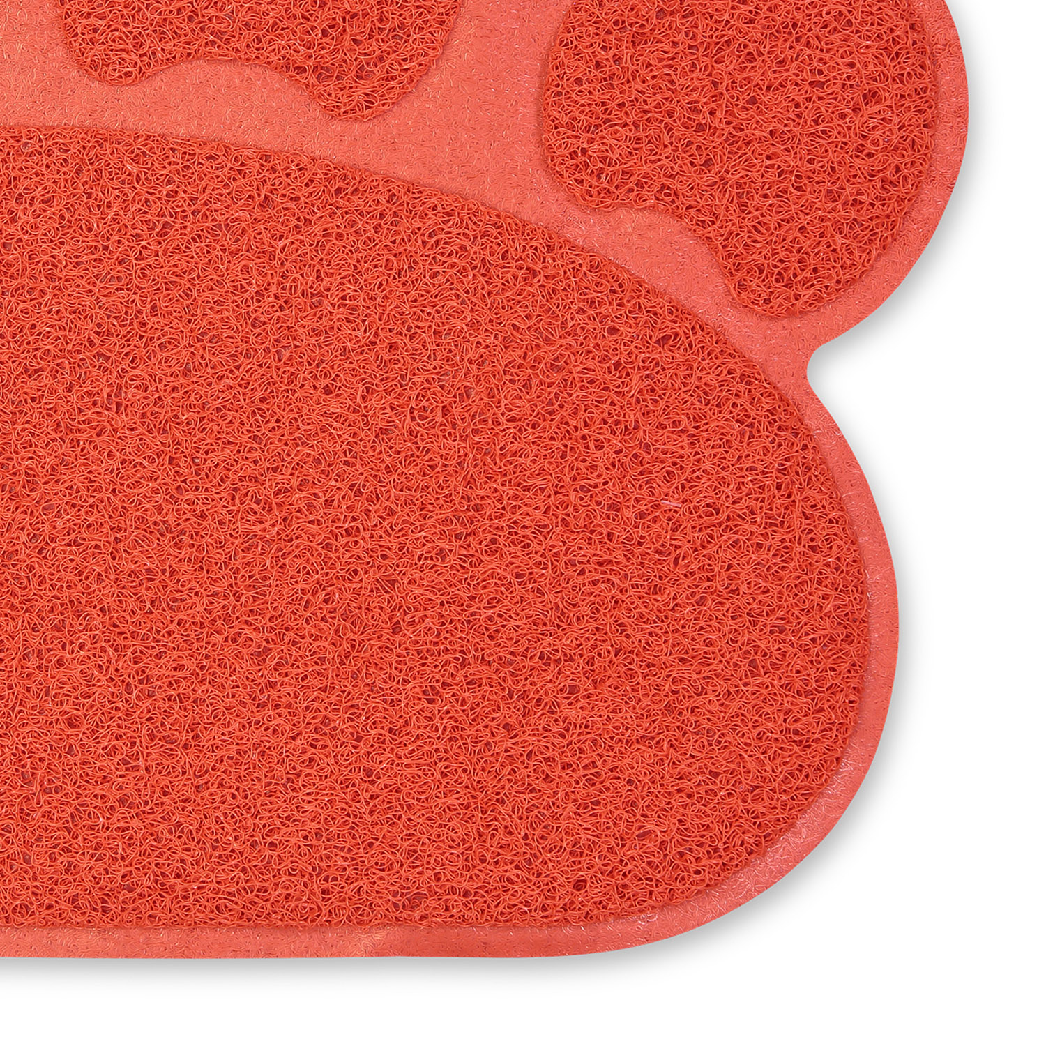 Tapete de Entrada Huellas Rojo Lavable 40x60 cms CasaMia