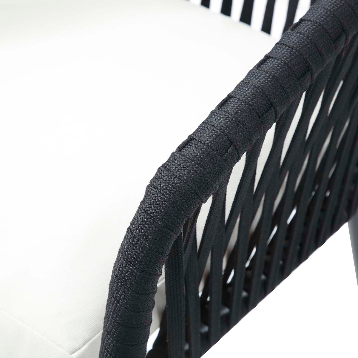 Silla para exterior Mison Negro - Kessa