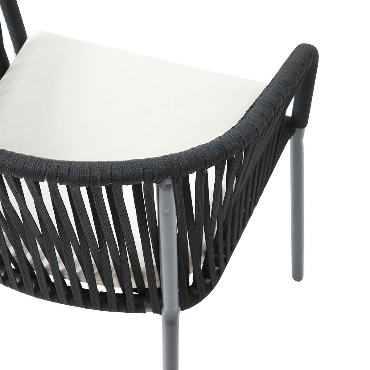 Silla para exterior Mison Negro - Kessa