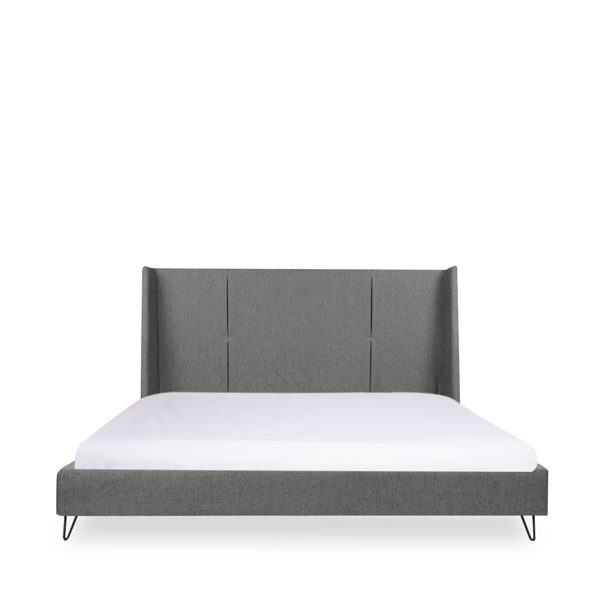 Cama Matrimonial Realy Gris Claro - Kessa.