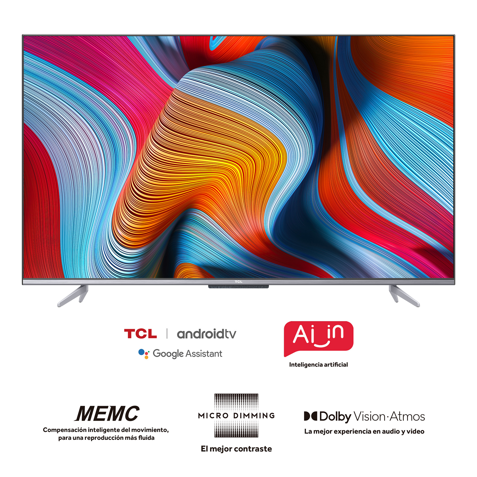 Pantalla TCL 50" Android Smart TV 4K UHD con Google Assistant 50A547