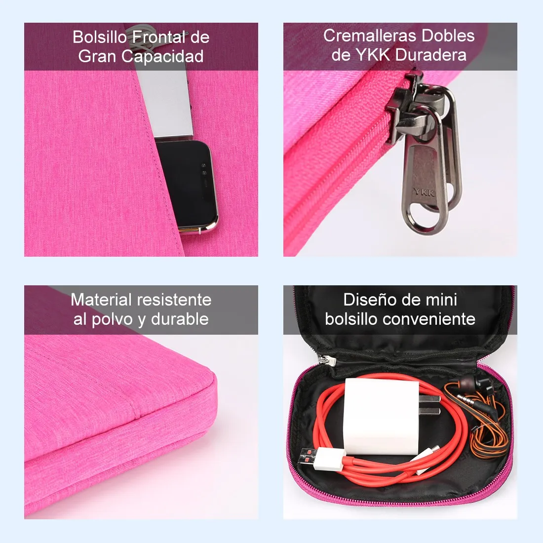 Impermeable Funda Para Laptop 15.6'' Pulgadas Rosa